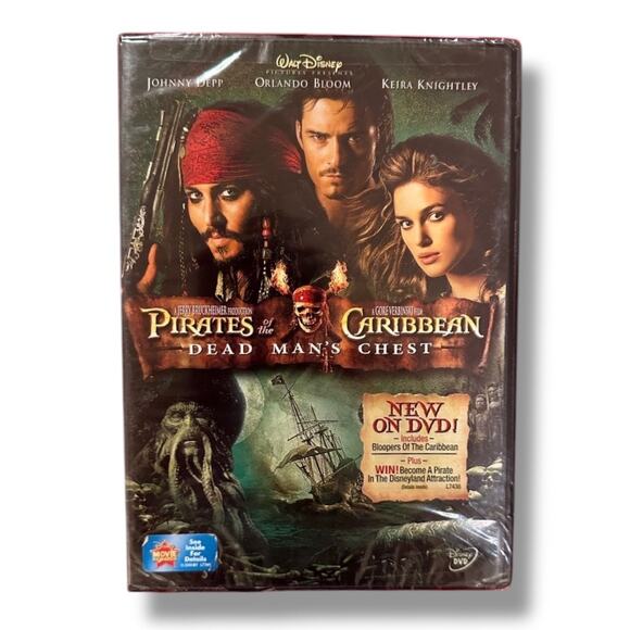Walt Disney Pirates of the Caribbean Dead Man’s Chest DVD - Picture 1 of 2